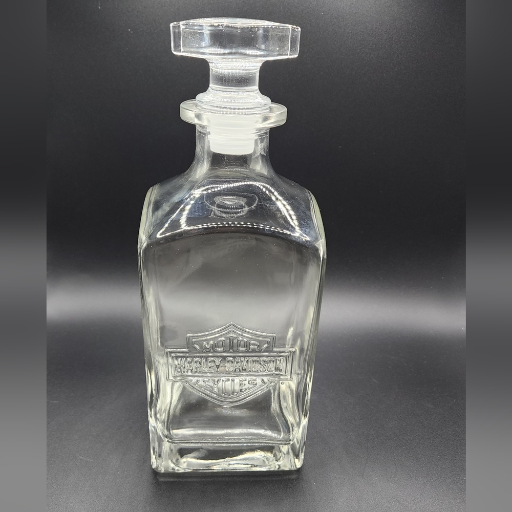 Harley-Davidson® Bar & Shield Logo Glass Decanter.